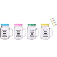 Lote de 20 Jarras Cristal Con Caña&quot-RECUERDO MOLÓN&quot- SURTIDO EN COLORES - Jarras con Frases- tazas originales para…